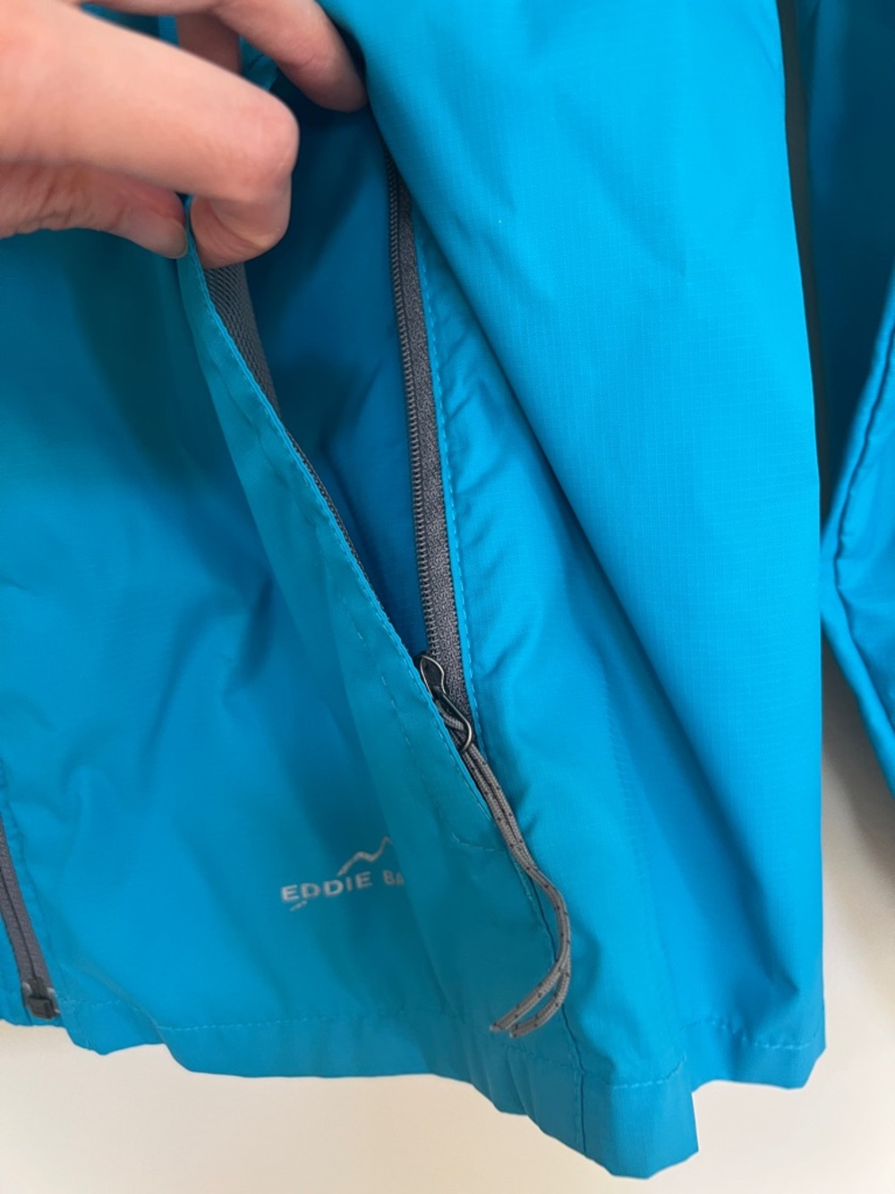 Eddie Bauer Women's Lightweight Teal Hooded Windbreaker Jacket S - Picture 3 of 13